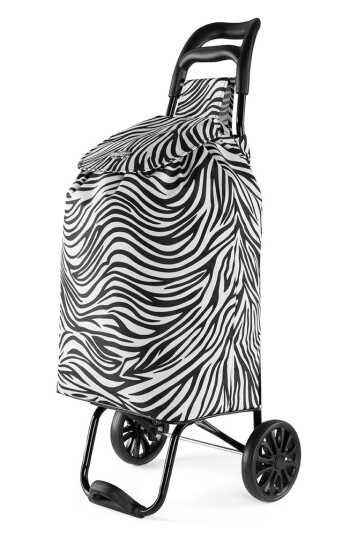 Epic Ultralett Trillebag City Shopper 2,1 kg med ergonomisk håndtak Sebra