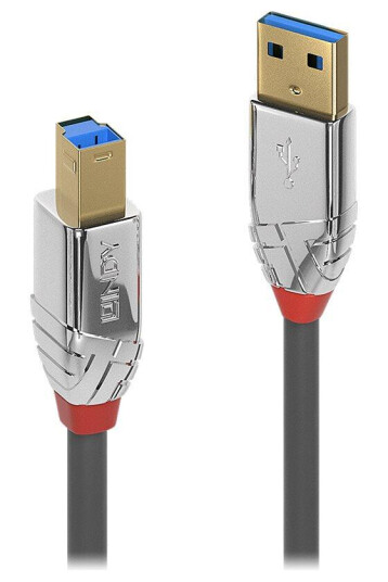 Lindy USB 3.2 Gen 2 Kabel - Type A til B - 2 m - Grå Lindy USB 3.2 Gen 2 Kabel - Type A til B - 2 m - Grå