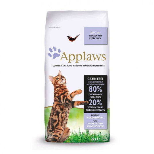Applaws Kattemat Voksen Kylling & And 400 g Kornfri Tørrfor
