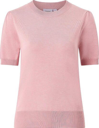 Saint Tropez Genser MilaSZ SS Pullover Rosa Saint Tropez Genser MilaSZ SS Pullover Rosa