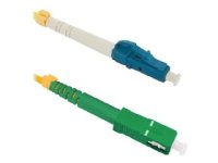 Qoltec - Koblingskabel - LC/UPC-enkeltmodus (hann) til SC/APC-enkeltmodus (hann) - 25 m - fiberoptisk - simpleks - 9 / 125 micron - G.652D - halogenfri - gul