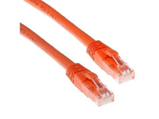 Act Orange 5 Meter U/Utp Cat6 Patch Cable Snagless With Rj45 Connectors. Cat6 U/Utp Snagless Or 5.00M (Is1505)