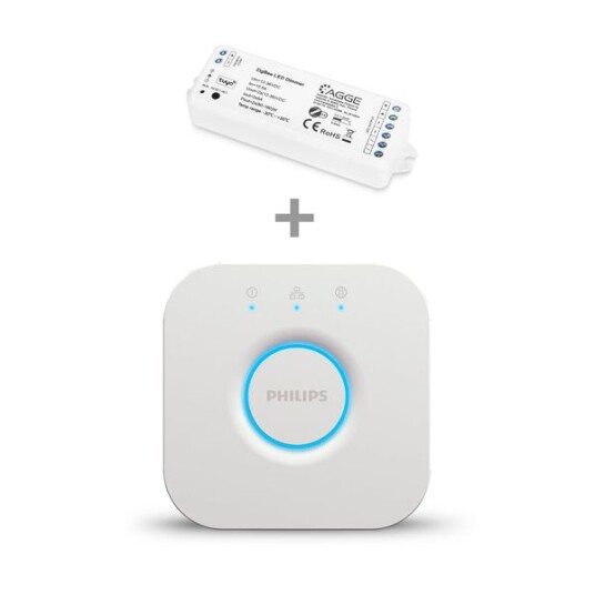 Driver til LED stripe AGGE Single Colour Zigbee Controller Driver + Philips Hue Bridge Driver til LED stripe AGGE Single Colour Zigbee Controller Driver + Philips Hue Bridge