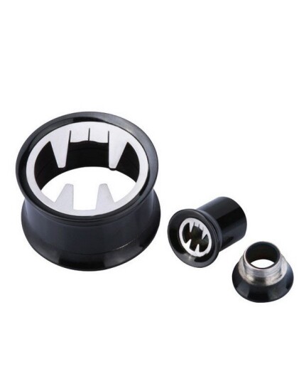 Bite You Svart Piercing Tunnel Strl 12 mm