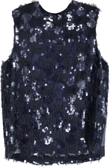 Semicouture Dame Topper Blå XS,