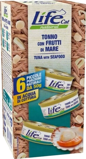Life Cat Tunfisk Sjømat Våtfôr 6 X 50 G Life Cat Tunfisk Sjømat Våtfôr 6 X 50 G