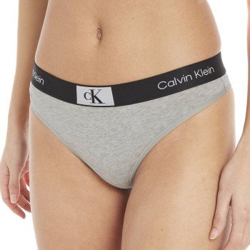Calvin Klein Truser CK96 Cotton Thong Lysgrå bomull X-Small Dame Calvin Klein Truser CK96 Cotton Thong Lysgrå bomull X-Small Dame