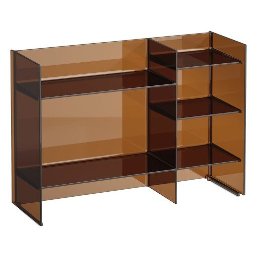 Kartell Laufen Sound Rack hylle, 75x53 cm, ravfarget