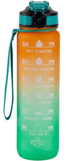 Hollywood Hollywood Motivational Bottle Orange/Green 1000ml