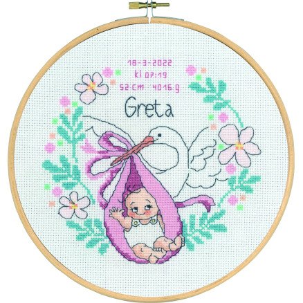 Permin Broderisett dåp Greta Ø20cm