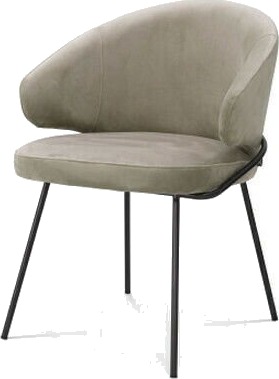 Kinley spisestol savona greige velvet