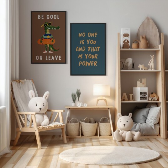Namly Design Plakat Inspirerende Sitat Sett av 2 POSTERL8K6PY