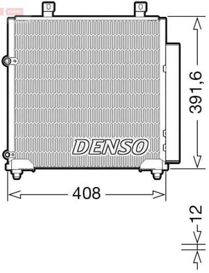 Kondensator, klimaanlegg DENSO DCN45012