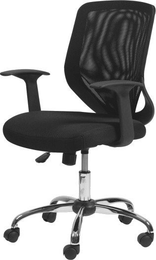 W 95 Kontorstol, Svart - Ekskl. Armlener