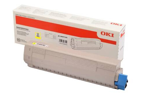 OKI C 823/833/843 Y lasertoner - 46471101 Original - Gul 7000 sider
