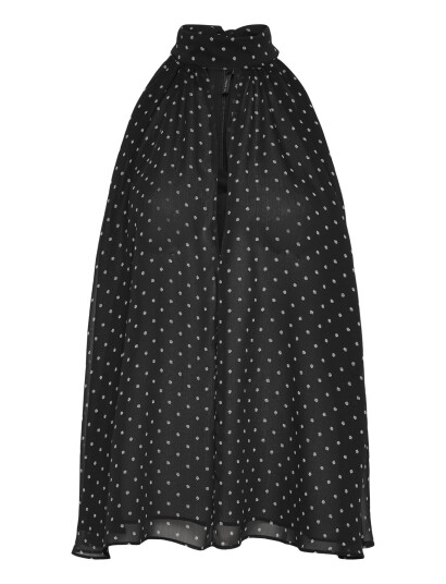ROTATE Birger Christensen Halterneck Bow Top - Black - 38