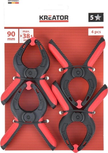 Hero-Tools Limklemme 90 mm, 4 Stk. - Ekstra Stærk Hero-Tools Limklemme 90 mm, 4 Stk. - Ekstra Stærk