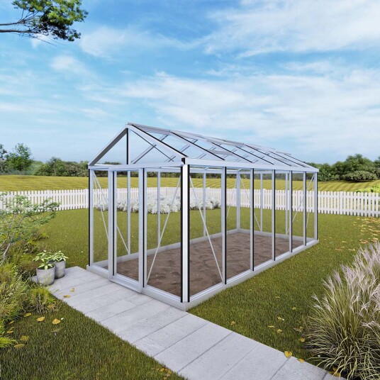 Drivhus Oasen Senior Hobby Aluminium, 10,8 M²