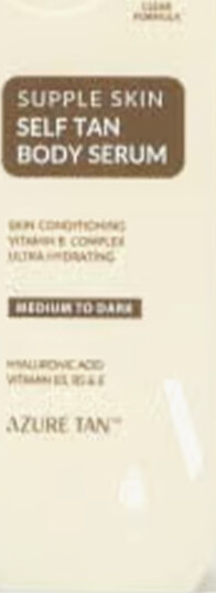 Azure Tan Supple Skin Body Tanning Serum   Medium/Dark Flerfarget ONE SIZE