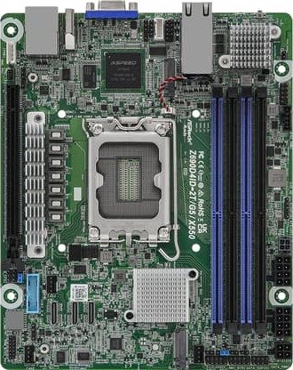ASRock Z690D4ID 2T/G5/X550 Intel Z690 LGA1700 Mini ITX Z690D4ID 2T/G5/X550