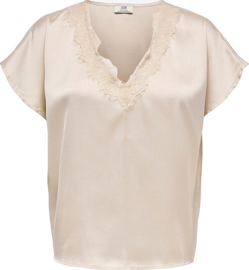 JDY   Bluse Jdyfifi S/S V Neck Top Wvn   Grå