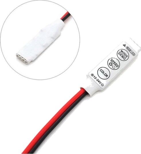 Mini RGB Controller Til RGB 5050/3528 LED strip