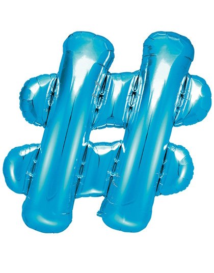 # Tegnet Blå 35 cm Liten Folieballong