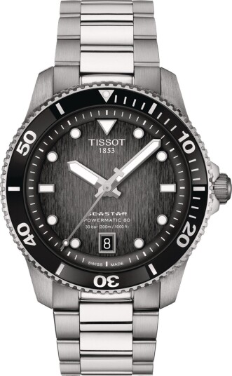 Tissot Seastar 1000 Powermatic T1208071105100 - Herre - 40 mm - Analog - Automatisk - Safirglass Tissot Seastar 1000 Powermatic T1208071105100 - Herre - 40 mm - Analog - Automatisk - Safirglass