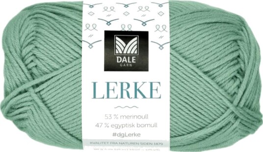 Dale Garn Lerke Jadegrønn 8101, 50g Dale Garn Lerke Jadegrønn 8101, 50g