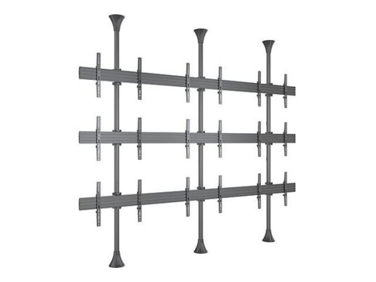Multibrackets M Pro Series monteringssett - enkeltside - for 9 LCD/plasma-paneler - svart