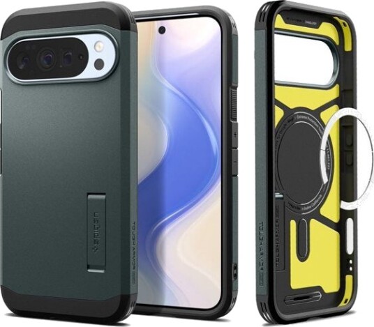 Spigen Tough Armor MagSafe Etui for Google Pixel 10 Pro XL - Mørkegrønn