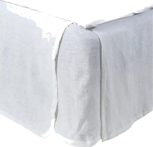 Himla Miramar Bed Skirt - White - 120X220X52CM