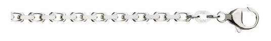 Anker kjede i 925 sølv 3,3 mm - 50 cm