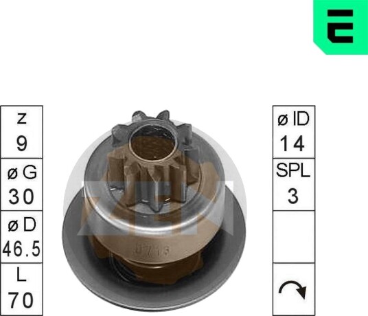 Friløpsgir, starter ERA ZN0713