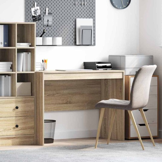  Skrivebord Sonoma eik MDF med Sonoma eikefiner 100 x 50 x 76 cm