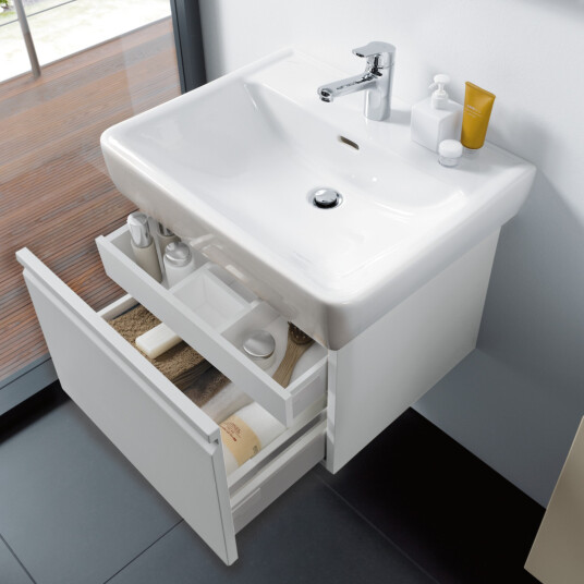 LAUFEN PRO SERVANTSKAP 57 CM 1 SKUFF & INNVENDIG SKUFF HVIT MATT