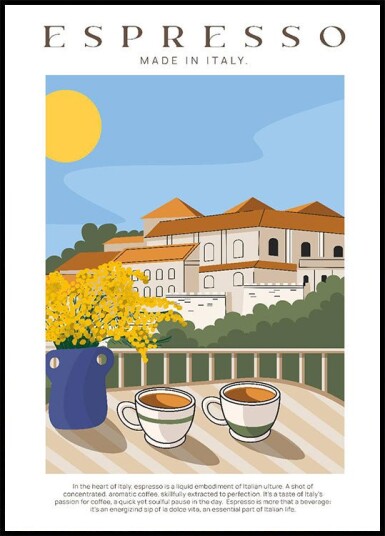 Espresso Italy Plakat Plakat / 30x40cm
