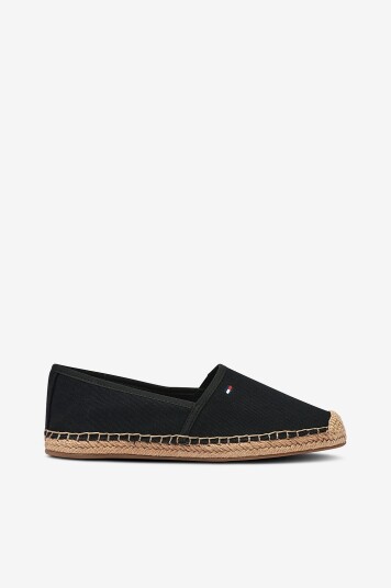 Tommy Hilfiger Espadrillos Flag Canvas Espadrille Svart