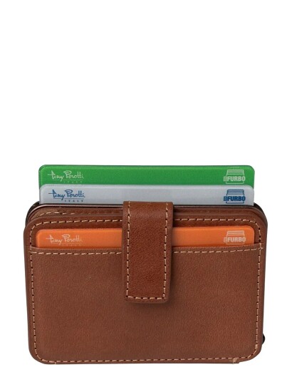 Tony Perotti Furbo Evo Large With Banknote And Coin Compartment   Brown   ONE SIZE