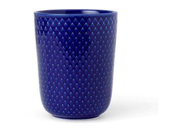 Lyngby Porcelæn Rhombe kopp uten hank 33 cl Mørkeblå Lyngby Porcelæn Rhombe kopp uten hank 33 cl Mørkeblå