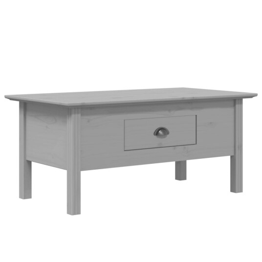 vidaXL Salongbord BODO grå 100x55x45 cm heltre furu