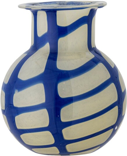 Bloomingville Kiran vase 19 cm Blå Bloomingville Kiran vase 19 cm Blå