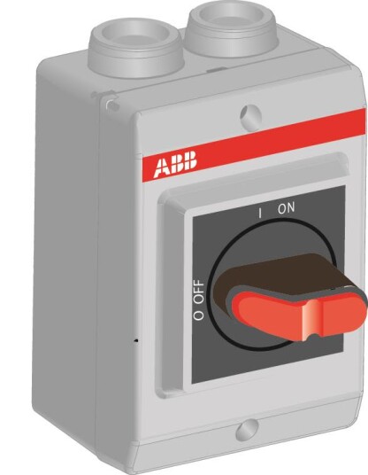 ABB OTP16K3M Sikkerhetsbryter 16A M20 1S hjelpekontakt Elfordeling & strømforsyning