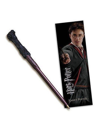 Noble Collection Harry Potter tryllestavpenn og bokmerke Noble Collection Harry Potter tryllestavpenn og bokmerke
