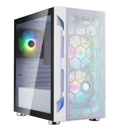 SilverStone FARA H1M PRO MicroATX Kabinett med Herdet Glass Hvit SilverStone FARA H1M PRO MicroATX Kabinett med Herdet Glass Hvit