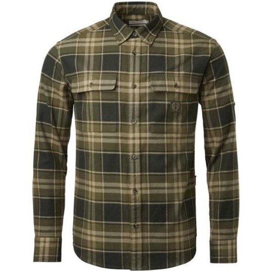 Chevalier Heron Flannel ShirtMen Evergreen Checked Evergreen Checked L