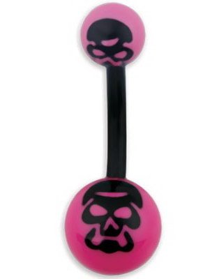 Demon Rosa Navlepiercing