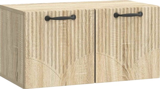 Vegghengt TV skap Sonoma eik 59,5 x 31 x 30 cm Konstruert tre