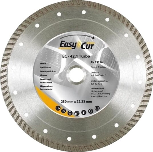 3M Diamantkappeskive Ec-42.1 230X2.6X10x22.23Mm Cedima 3M Diamantkappeskive Ec-42.1 230X2.6X10x22.23Mm Cedima