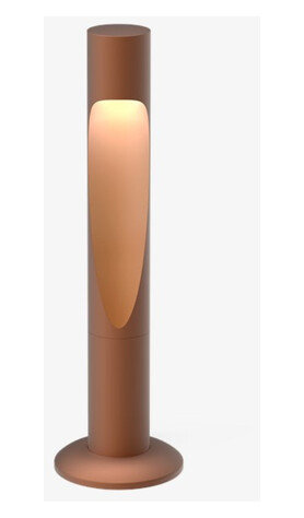 Louis Poulsen Flindt Garden jordspyd u/adapter kort - Corten / 3000 Kelvin